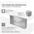 Piatto doccia 60x30 cm argento acciaio inox nicchia a parete Piatto doccia LuxeBath