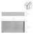 Piatto doccia 60x30 cm argento acciaio inox nicchia a parete Piatto doccia LuxeBath