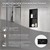 Piatto doccia 2 livelli 30x60 cm nero acciaio inox nicchia a muro Piatto doccia LuxeBath