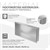 Nicchia doccia 60x30 cm argento acciaio inox telaio da incasso Nicchia a muro Piatto doccia LuxeBath