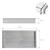 Nicchia doccia 60x30 cm argento acciaio inox telaio da incasso Nicchia a muro Piatto doccia LuxeBath