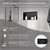 Nicchia doccia 60x30 cm nero acciaio inox telaio da incasso Nicchia a muro Piatto doccia LuxeBath