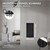 Radiador de baño Monocapa Vertical 600x300 mm Negro incl. juego de conexión con termostato Directamente a través de LuxeBath