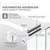 Radiator de baie cu racord central cu oglinda 450x1200 mm alb, inclusiv set de racord universal cu termostat LuxeBath