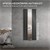 Bathroom radiator flat with mirror 1200x450 mm anthracite ML design