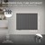 Radiator cu panou Monocamera 600x780 mm Antracit, inclusiv set de racordare la perete ML-Design