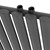 Panelradiator enkel 78x60 cm antracit inkl. golvanslutningssats ML design