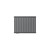 Paneelradiator dubbellaags 78x60 cm antraciet incl. set voor wandaansluiting ML-Design