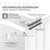 Koupelnový radiátor Dvojitý horizontální 600x1020 mm Bílý s bocním pripojením LuxeBath