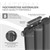 Panel radiator dobbelt lag 600x1020 mm antracit ML-Design