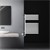 Elektrisk badeværelsesradiator med varmeelement 600W 500x800 mm Hvid med termostat Digitalt display LuxeBath