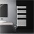 Elektrischer Badheizkörper mit Heizstab 900W 500x1200 mm Weiß mit Thermostat Touchbedienung LuxeBath