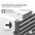 Elektromos fürdoszobai radiátor futoelemmel 1200W 500x1200 mm antracit termosztáttal Digitális kijelzo LuxeBath