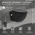 Wall-hung toilet in matt black ceramic 53.5 cm long rimless with bidet &amp; soft-close Luxebath