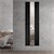 Bathroom radiator with mirror 1600x450 mm black matt with center connection LuxeBath