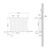 Badheizkörper Doppellagig Horizontal 600x780 mm Weiß mit Seitenanschluss LuxeBath