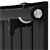 Grzejnik lazienkowy Jednowarstwowy 1800x604 mm Czarny matowy z podlaczeniem srodkowym LuxeBath