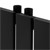 Badkamer radiator Stella 260x1800 mm zwart mat LuxeBath