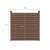 ML-Design WPC privacy fence complete set, brown, 282.5x282.5x95-175 cm