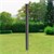 ML-Design WPC post for privacy fence, grey, 9x9x185 cm