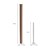 ML-Design Set of 2 WPC posts for privacy fence, brown, 9x9x185 cm