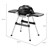 ML-Design electric grill 2400W, Ø 46.5x33.8 cm, with lid and stand