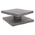 Couchtisch mit 360° drehbarer Tischplatte 78x78x36 cm Grau/Beton-Optik ML-Design