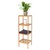 ML-Design stand-up shelf with 4 shelves, 37x33x110 cm, made of lacquered bamboo wood