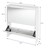 Ciposzekrény két rekesszel és tükörrel 63x17x67 cm fehér fa ML-Design