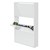 Scarpiera a tre scomparti con specchio 63x17x102,5 cm Design ML bianco