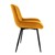 Esszimmerstühle mit Rücken- & Armlehne 2er Set Senf Samtbezug mit Metallbeinen ML-Design