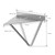 Plankdrager driehoek 2 stuks 16x15,5x17 cm grijs metaal ML design