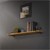 Shelf holder hairpin 2 pieces 26.5x18x2.3 cm black metal ML design
