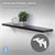 Plankdrager set van 2 120x120 mm wit aluminium ML design