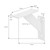 Regalhalterungen 2er Set 120x120 mm Weiß aus Aluminium ML-Design