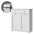 Laundry cupboard 75x37x90 cm White ML-Design