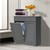 Laundry cupboard 75x37x90 cm Gray ML-Design