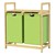 Co? de rufe cu doi saci de rufe extensibili Olive 2x30 litri Cadru din lemn de bambus Design ML