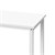 Písací stôl 120x60x75 cm Biele drevo s kovovým rámom od ML-Design