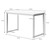 Schreibtisch 120x60x75 cm Weiß aus Holz mit Metallgestell von ML-Design