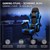 Massage Gaming Stuhl Schwarz/Blau aus PU-Leder ML-Design