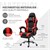 Massage Gaming Stuhl Schwarz/Rot aus PU-Leder ML-Design