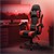 Massage Gaming Chair Sort/Rød PU Læder ML Design