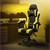 Massage Gaming Chair Black/Grey PU Leather ML Design