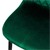 Dining chair set of 4 with backrest Dark green Kitchen chair with microfiber velvet cover ML-Design