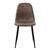 Dining chair set of 8 with backrest Brown kitchen chair with imitation leather cover ML-Design