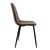 Dining chair set of 8 with backrest Brown kitchen chair with imitation leather cover ML-Design