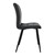 Zestaw 4 krzesel do jadalni z antracytowa aksamitna tapicerka i metalowymi nogami z materialem montazowym ML-Design