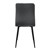 Spisebordsstol sæt med 4 stk. antracit fløjlsbetræk med metalben inkl. samlemateriale ML-Design