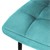 Zestaw 4 krzesel do jadalni z pokryciem z aksamitu w kolorze benzynowym i metalowymi nogami, w tym material montazowy ML-Design